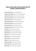 PNB 2XC3 FINAL FINAL TEST 2026 QUESTIONS WITH CORRECT ANSWERS GRADED A&plus;