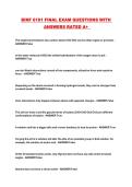 BINF 6101 FINAL EXAM QUESTIONS WITH ANSWERS RATED A&plus; 