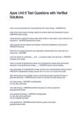 Apes Unit 6 Test Questions with Verified Solutions