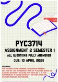 PYC3714 Assignment 2 Semester 1 Memo &vert; Due 10 April 2026