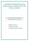 Complete Solution Manual & Test Bank&colon; Biopsychology &lpar;11th Edition&rpar; by John P&period;J&period; Pinel and Steven J&period; Barnes