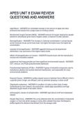 APES UNIT 8 EXAM REVIEW QUESTIONS AND ANSWERS