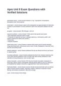 Apes Unit 9 Exam Questions with Verified Solutions