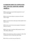 PA EMISSIONS INSPECTOR CERTIFICATION FINAL EXAM 2026 QUESTIONS ANSWERS GRADED A&plus;