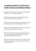 PA EMISSIONS INSPECTOR CERTIFICATION REVIEW PACKAGE 2026 PREMIUM MATERIALS