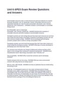 Unit 6 APES Exam Review Questions and Answers
