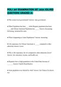 POLS 207 EXAMINATION SET 2026 SOLVED QUESTIONS GRADED A&plus;