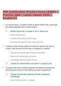 FNP Certification Practice Exam &lpar;AANP&rpar; &vert;  Practice Q&A &vert; Latest Update 2026 &vert;  Graded A&plus;