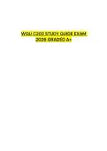 WGU C202 STUDY GUIDE EXAM 2026 GRADED A&plus;