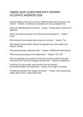 CS6250 QUIZ1 QUESTIONS WITH VERIFIED ACCURATE ANSWERS 2026