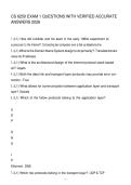 CS 6250 EXAM 1 QUESTIONS WITH VERIFIED ACCURATE ANSWERS 2026