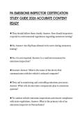 PA EMISSIONS INSPECTOR CERTIFICATION STUDY GUIDE 2026 ACCURATE CONTENT READY