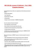 BIO 320 &lpar;De Lozanne&sol; O Halloran&rpar; - Test 3 With Complete Solutions 