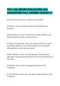 POLS 2302 BOARD EVALUATION 2026 GUARANTEED PASS ANSWERS GRADED A&plus;