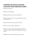 PA PROPERTY AND CASUALTY EXAM 2026 EXAM SCRIPT SOLVED QUESTIONS ACCURATE