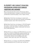 PA PROPERTY AND CASUALTY EXAM 2026 PROFESSIONAL REVIEW PACK BUNDLED QUESTIONS AND ANSWERS