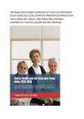 Test bank for Florida Health and Life Insurance Study Guide 2025-2026 with detailed questions and answers graded A&plus;