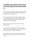 PA PROPERTY AND CASUALTY EXAM ACTUAL PAPER 2026 QUESTIONS SOLUTIONS GRADED A&plus;
