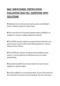 BMC SERVICEWIDE CERTIFICATION EVALUATION 2026 FULL QUESTIONS WITH SOLUTIONS