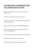 BMC SERVICEWIDE COMPREHENSIVE SCRIPT 2026 QUESTIONS AND SOLUTIONS