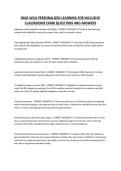 D662 WGU PERSONALIZED LEARNING FOR INCLUSIVE CLASSROOMS EXAM QUESTIONS AND