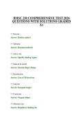BMSC 230 COMPREHENSIVE TEST 2026 QUESTIONS WITH SOLUTIONS GRADED A&plus;