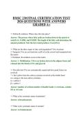 BMSC 230 FINAL CERTIFICATION TEST 2026 QUESTIONS WITH ANSWERS GRADED A&plus;