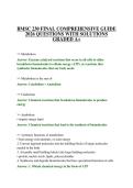 BMSC 230 FINAL COMPREHENSIVE GUIDE 2026 QUESTIONS WITH SOLUTIONS GRADED A&plus;