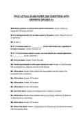 PPLE ACTUAL EXAM PAPER 2026 QUESTIONS WITH ANSWERS GRADED A&plus;