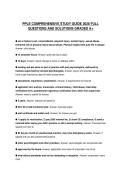 PPLE COMPREHENSIVE STUDY GUIDE 2026 FULL QUESTIONS AND SOLUTIONS GRADED A&plus;