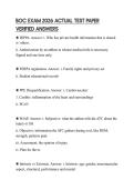 BOC EXAM 2026 ACTUAL TEST PAPER VERIFIED ANSWERS