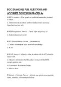 BOC EXAM 2026 FULL QUESTIONS AND ACCURATE SOLUTIONS GRADED A&plus;