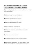 BOC EXAM 2026 EXAM SCRIPT SOLVED QUESTIONS WITH ACCURATE ANSWERS