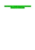 WGU D026 Task 1 Quality Outcomes in Value-Based Nursing Care Portfolio 2026 