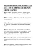 BRAIN STORY CERTIFICATION MODULES 1 2 3 4 6 7 8 9 AND 10 QUESTIONS AND COMPLETE VERIFIED SOLUTIONS