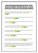 HIPAA CERTIFICATION 2026 &lpar;LAWS AND ETHICS&rpar; - ACTUAL Questions & ANSWERS &vert; CHPS&sol;CHPE Exam Prep &vert; Privacy & Security Rules &vert; 98&percnt; Pass Rate&vert; NEW 2025&sol;2026 UPDATE&excl;&excl;&excl;&excl;