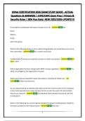 HIPAA CERTIFICATION 2026 EXAM STUDY GUIDE - ACTUAL Questions & ANSWERS &vert; CHPS&sol;CHPE Exam Prep &vert; Privacy & Security Rules &vert; 98&percnt; Pass Rate&vert; NEW 2025&sol;2026 UPDATE&excl;&excl;&excl;&excl;