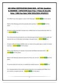 JKO HIPAA CERTIFICATION EXAM 2026 - ACTUAL Questions & ANSWERS &vert; CHPS&sol;CHPE Exam Prep &vert; Privacy & Security Rules &vert; 98&percnt; Pass Rate&vert; NEW 2025&sol;2026 UPDATE&excl;&excl;&excl;&excl;