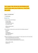 TEST BANK &ndash; OPEXSTAX Microbiology &vert; All Chapters Questions and Solutions