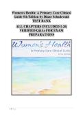 Full Practice Question Bank &vert; Women's Health&colon; A Primary Care Clinical Guide by Diane Schadewald &lpar;5th Edition&rpar; &ndash; Comprehensive Exam Prep with Verified Answers
