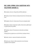 BSC 2085L SPRING 2026 QUESTIONS WITH SOLUTIONS GRADED A&plus;