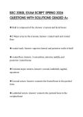 BSC 2085L EXAM SCRIPT SPRING 2026 QUESTIONS WITH SOLUTIONS GRADED A&plus;