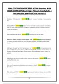 HIPAA CERTIFICATION TEST 2026- ACTUAL Questions & ANSWERS &vert; CHPS&sol;CHPE Exam Prep &vert; Privacy & Security Rules &vert; 98&percnt; Pass Rate&vert; NEW 2025&sol;2026 UPDATE&excl;&excl;&excl;&excl;