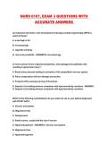NURS 6107&comma; EXAM 3 QUESTIONS WITH ACCURATE ANSWERS 