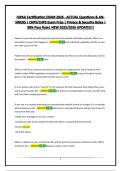 HIPAA Certification EXAM 2026 - ACTUAL Questions & ANSWERS &vert; CHPS&sol;CHPE Exam Prep &vert; Privacy & Security Rules &vert; 98&percnt; Pass Rate&vert; NEW 2025&sol;2026 UPDATE&excl;&excl;&excl;&excl;