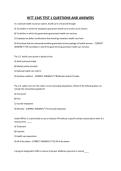 HITT 1345 TEST 1 QUESTIONS AND ANSWERS