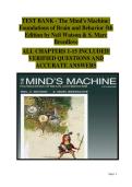 Student Exam Review Guide &vert; The Mind&rsquo;s Machine &lpar;5th Edition&rpar; by Neil Watson & S&period; Marc Breedlove &ndash; Extensive Test Bank with Verified Questions and Answer Explanations
