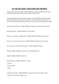 HLT 450 URI EXAM 1 QUESTIONS AND ANSWERS