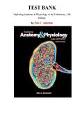 Test Bank For Exploring Anatomy & Physiology in the Laboratory 4th Edition by Erin C&period; Amerman&comma; Chapters 1-29 &vert; All Chapters