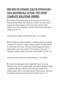 BSN HESI 215 DOSAGE CALCULATION EXAM 2026 NIGHTINGALE ACTUAL TEST PAPER COMPLETE SOLUTIONS VERIFIED